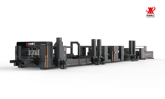 シングルオートマティックフォルダーグルーステイチャー 1200/Min PLC制御 黒 75kw