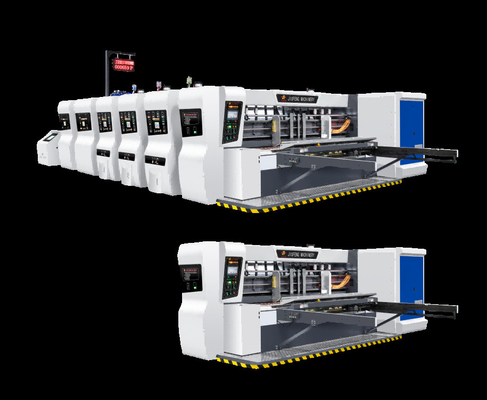 マルチセルボ 圧力フリー フィード構造 リード エッジ バキューム 転送 4 カラープリンター+スロット+ダイ カッター+バイブラータ+スタッカー